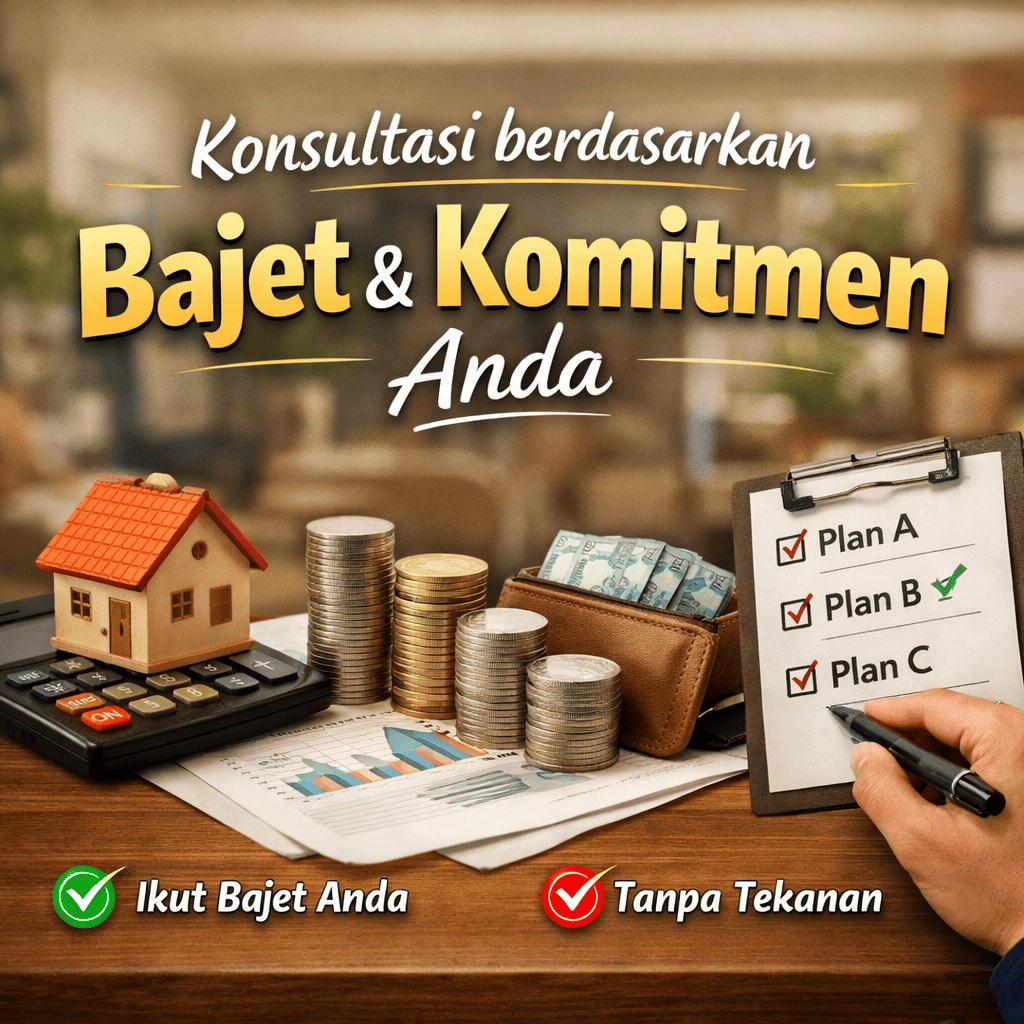 Konsultasi berdasarkan bajet dan komitmen anda