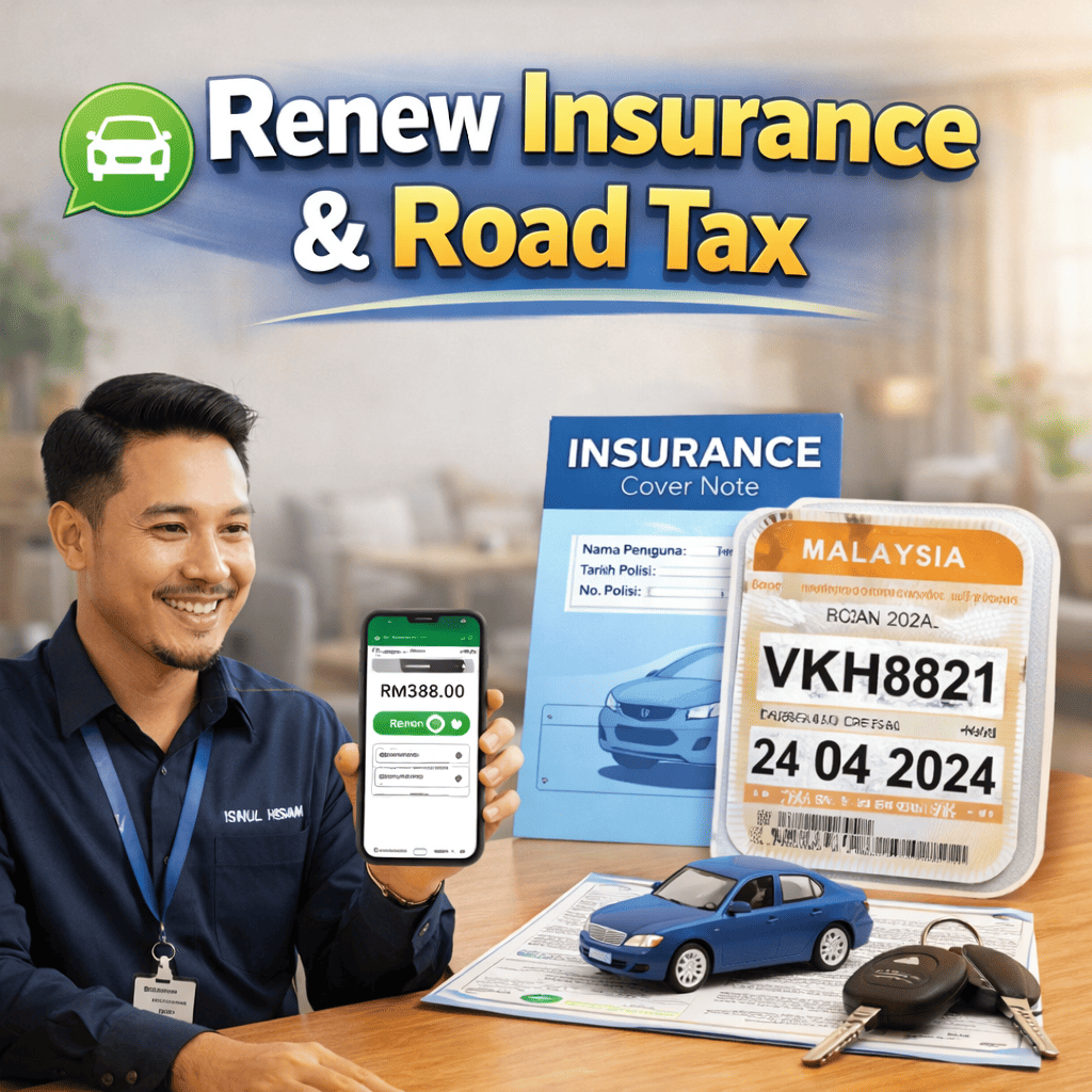 Renew Insurance dan Road Tax